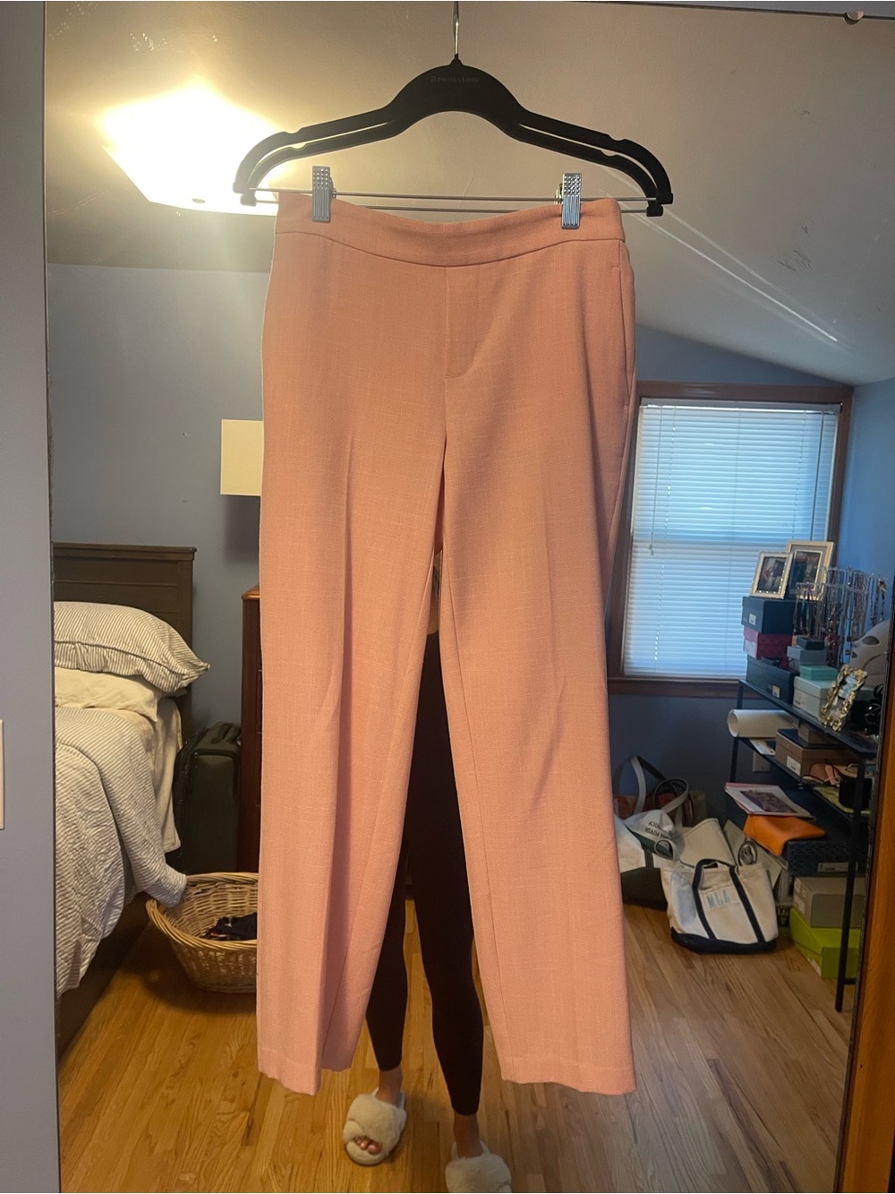 Old Navy Peach Straight-Leg Dress Trousers